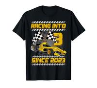 Racing Into 3rd Birthday Boys 3 Year Old Kids Since 2023 Camiseta