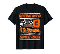 Racing Into 8th Birthday Boys 8 Year Old Kids Since 2018 Camiseta