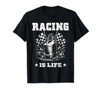Racing IS Life Conductor de Carreras Motorsport Fans Amateur Racers Camiseta