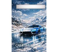Racing Legends - Arctic Mirage Edition: Frozen Road Racing Notebook - 6x9 Lined Sports Car Journal
