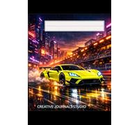 Racing Legends - Neon Drift Edition: Urban Night Racing Notebook - 6x9 Lined Sports Car Journal