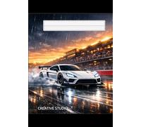 Racing Legends - Rain Race Edition: High-Speed Sports Car Notebook - 6x9 Lined Journal