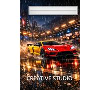 Racing Legends - Stormline Edition: Night Rain Racing Notebook - 6x9 Lined Sports Car Journal