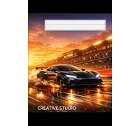 Racing Legends - Sunset Race Edition: High-Speed Sports Car Notebook - 6x9 Lined Journal