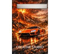 Racing Legends - Volcano Run Edition: Extreme Volcano Racing Notebook - 6x9 Lined Sports Car Journal