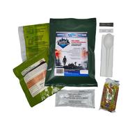 Ración Militar MRE, Filete de Pavo con Salsa de Mostaza, Calentador Químico, Galletas SU-1, 300 g