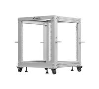 Rack abierto 19' 12u 600x600-1100 ajustable gris lanberg