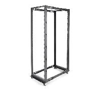 StarTech.com - Rack de Marco Abierto con Profundidad Ajustable de 4 Columnas 42U y 19 Pulgadas con Ruedas - con Profundidad Ajus