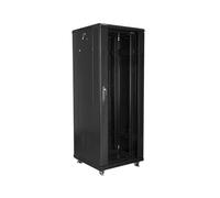 Armario rack lanberg de suelo 32u - 600x600x1603 19pulgadas flat pack negro