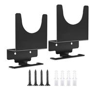 Rack de amoladora angular - 2 estantes de pared para amoladora angular, soporte de montaje en pared, atornillador de impacto con tornillos para cortadores, pulidores, amoladoras angulares