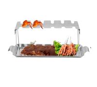 Rack De Batitas De Pollo -12 Ranuras De Pollo Rack De Ala | Bastidores De Costillas De Pollo De Pollo Que Doblan El Espacio Del Primer Espacio | Estante De Pollo Para Cocinar Césped Del Patio Del