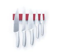 Rack de Cuchillo Magnético Caucho Rojo Para Cocina, Hogar, Garaje, Oficina Y Cobertizo