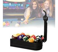 Rack De Entrenamiento De Billar Pro, Entrenador De Habilidades De Pool & Lanzador De Bolas, Rack para Bolas De Billar Impreso En 3D, Capacidad para 15 Bolas, Ayuda De Práctica De Precisión para Black