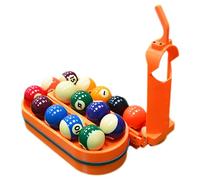 Rack De Entrenamiento De Billar & Snooker, Rack para Bolas De Billar Impreso En 3D, Capacidad para 15 Bolas, Entrenador De Habilidades De Pool & Lanzador De Nine Ball, Equipo De Práctica Profe Orange