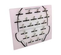 Rack De Extensión De Cabello - Panel De Exhibición De Peluca Acrílica Transparente | Caja De Sujeción De Organización De Con Adhesión, Soporte De Banda De Cable Para Paquetes De Cabello