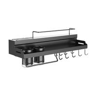 Rack de ordenación para colgar en acero Negro 50x19,5x10cm