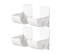 Rack de organizador de láminas de pared, estante de almacenamiento de aluminio | 4x adhesivo gabinete lateral envolturas de aluminio | No hay soporte para que salva el espacio para la casa que ahorra