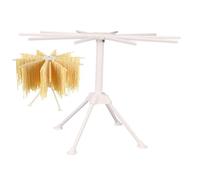 Rack de secado de pasta plegable: secador de espaguetis fresco , secadora, soporte fácil | Colgador de fideos plegables con brazos giratorios, almacenamiento compacto para la cocina