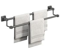 Rack de Toalla Rail de Toalla para el riel de Montaje en la Pared Rail de Toalla de Acero Inoxidable para el baño y la Cocina Tornillos Ocultos cromados para el baño del Hotel Ames de Cocina de baño