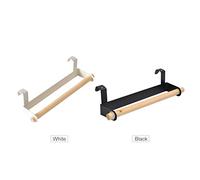 Rack de Toallas de Madera Almacenamiento de Cocina sobre la Barra de Toallas de la Toalla Los estantes del baño Colgan en el Interior o al Exterior de Las Puertas Soporte para