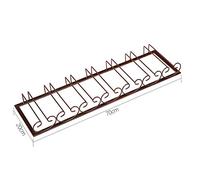 Rack de vinos Hogar Red Sporter Restaurant Bar S, Decoración colgante Europeo creativo de vino tinto Glass Sportor de vaso de vínculo Gabinete de vinos en el hogar Rack de vidrio, 70x20 cm Safehappy