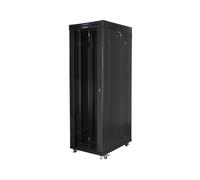 Rack independiente Lanberg FF01-8042-12BL 42U 1200kg LCD Termostato Negro 800x1000mm