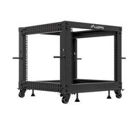 Rack independiente Lanberg OR01-6109-B 9U 600kg rieles ruedas negro 21kg