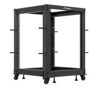 Rack independiente Lanberg OR01-6115-B 15U 600kg rieles ruedas negro 22kg