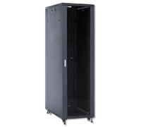 Rack independiente WP WPN-RNA-42608-BS 42U 800kg acero temperado puertas cristal negro