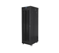 ARMARIO LANBERG RACK 19" 42U 600X1000 FLAT PACK V2 PUERTA MESH CON LCD NEGRO