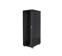 Lanberg Cabinet Rack FF01-8242-12B (42U; 19''; 2047MM / 800MM / 1200 MM; Standing; Glass; 800 KG; Black Color)