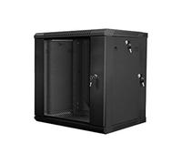 Lanberg - rack cabinets - Lanberg Wall-Mounted Double Section Rack 19'' Flat Pack 12u/600x600mm Black