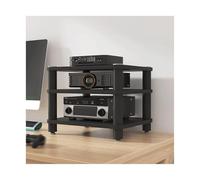 Rack MultiAV, Rack de Contenido Abierto de 2/3/4 Niveles, Torre HiFi de Madera, Apto para Reproductores de DVD, Consolas de Videojuegos, decodificadores de TV - Slish o Fur