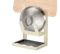 Rack Organizer, Vertical Pot Holder with Drip Tray, Space Efficient Kitchen Storage Rack with Multi Layer Dividers, Countertop Cabinet for Pans and Utensils Kitchen Storage Solution for Restaurant