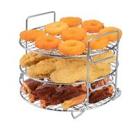 Rack para freidora de aire caliente Ninja MAX AF160EU,304 de acero inoxidable 3 capas deshidratador parrilla Rack accesorio para Ninja Freidora de aire caliente MAX [AF160EU] (patente registrada)