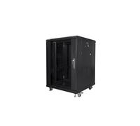 Rack servidor Lanberg FF01-6615-12B 15U, 800kg, 19", IP20, puerta vidrio y metal, 600x600x848mm, negro