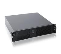 RackChoice 2U Micro ATX Compact Rackmount 2 x 5.25 Chasis Support ATX PS2 PSU con Ventilador Lateral de 80 mm