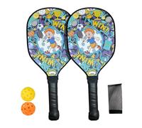 Racket Ball Paddle Set, Ergonomic Non-Slip Handle Design, Lightweight and Durable Construction, Convenient Portable Storage Bag Included, Optimized 39.6x19.5x1cm Paddle Size for Control