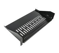 RackMatic - Bandeja rack de fijación frontal de 2U y profundidad 255 mm