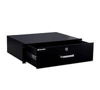 RackPath Cajón de montaje en rack 3U para equipos AV/Red/DJ de 19 pulgadas o armarios con cerradura y llave