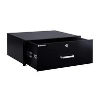 RackPath Cajón de montaje en rack 4U para estantes o gabinetes de equipos AV/Network/DJ de 19 pulgadas con cerradura y llave