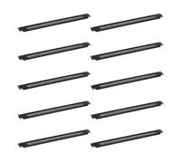 RackPath Espaciadores de panel de montaje en rack en blanco de 1U con ventilacin (paquete de 10) para gabinete de red o gabinete de servidor en