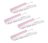 Racks Mahjong con empujadores | Juego de bastidores de azulejos transparentes de 4 piezas | Bandeja antideslizante Mahjong Rack para adultos principiantes | Accesorios de juego duraderos para acción