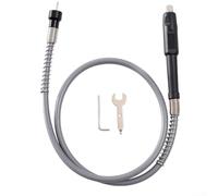 Rackumic Accesorio adaptador de eje, portabrocas de extensión de taladro flexible para amoladora eléctrica, portabrocas de tres mandíbulas, herramienta de pulido de lijado de tallado cómodo (A)