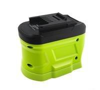Rackumic Adaptador de batería para RYB18DW 18V a 20V Max Converter Green ABS Plastic 4.3x2.7x3.6 pulgadas para tareas de taller compatible con paquetes DCB200 DCB203 (RYB18EIN)