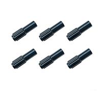 Rackumic Ajustadores de cable de cambio de cabeza de bicicleta Aleación de aluminio 0-5mm Rango Tornillos de precisión para Road MTB Gear Systems Resolviendo problemas de salto, 6 piezas (negro)