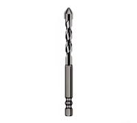 Rackumic Brocas excéntricas de aleación de acero con doble flauta en forma de U para azulejos de cerámica, plásticos, ladrillos de burbujas, ladrillos de espuma, madera, vástago hexagonal de 1/4
