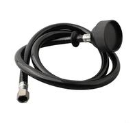 Rackumic Cabezal de pulverización para champú, manguera de goma de alta densidad, latón de 1/2 pulgada, boquilla continua para salón, belleza, spa, barbería