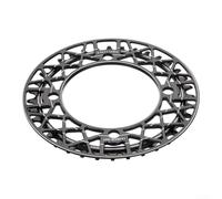 Rackumic Cadena de bicicleta de montaña 34T 36T 38T para 104BCD, aleación de aluminio con protector de cadena, diente ancho estrecho, anillo único negro para piezas de repuesto de ciclismo MTB, ligero