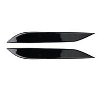 Rackumic Calcomanía para faros delanteros de coche, 2 unidades, para Nissan 350Z Z33 2006 2009, plástico ABS negro, estilo deportivo, moldura exterior, resistente a los arañazos